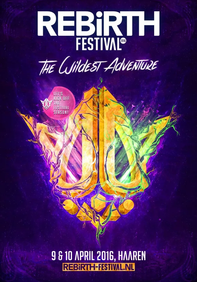 Poster: Rebirth Festival 2016 - The Wildest Adventure