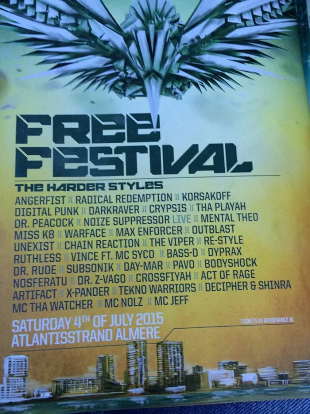 Poster: Free Festival - The Harder Styles