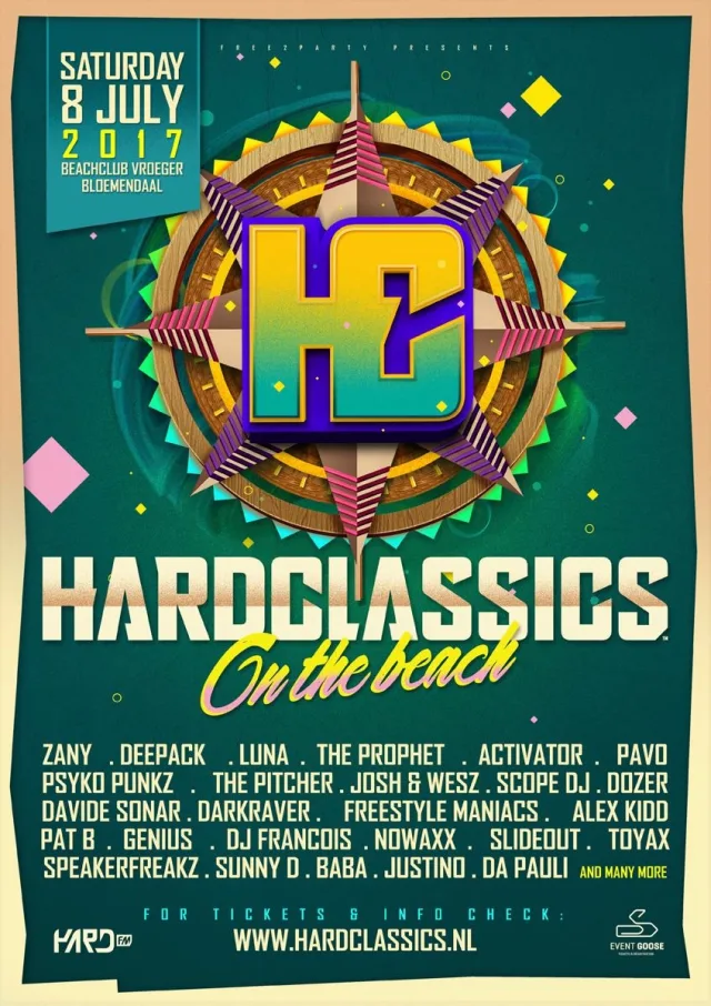 Poster: HardClassics On The Beach Festival