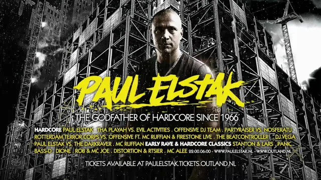 Poster: Paul Elstak - B-day Bash