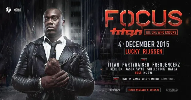 Poster: FOCUS presents TITAN - THE ONE WHO KNOCKS!