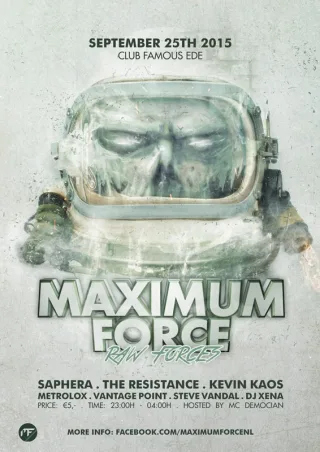 Poster: Maximum Force - Raw Forces 2015