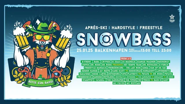 Poster: Snowbass Festival 2025 - Bitte ein Bass