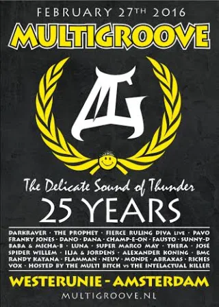 Poster: Multigroove 25 years - The Delicate Sound of Thunder - Classics edition