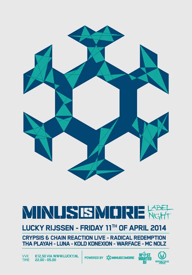 Poster: Dangerouzmind - Minus Is More Label Night