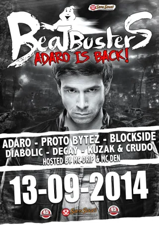 Poster: Beatbusters Adaro is Back!