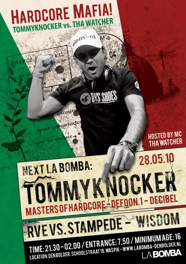 Poster: Hardcore Mafia! Tommyknocker vs. MC Tha Watcher