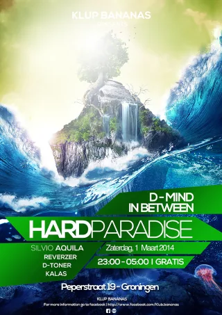 Poster: Hard Paradise - Klup Bananas / Groningen