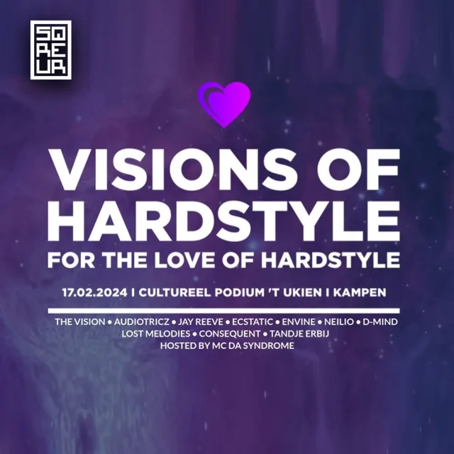 Artwork: EUPHORIC HARDSTYLE - Visions Of Hardstyle - For The Love Of Hardstyle Hypemix - SQREUR WARMUP MIX