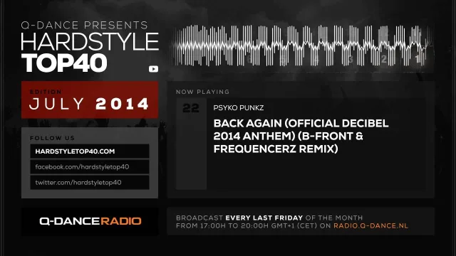 Artwork: Q-Dance - Q-Dance Presents: Hardstyle Top 40 July #2014