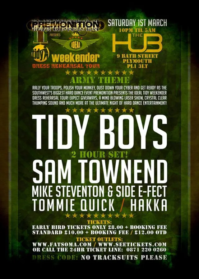 Artwork: Mike Steventon vs Side E-Fect - Premonition @ The Hub 1 3 14