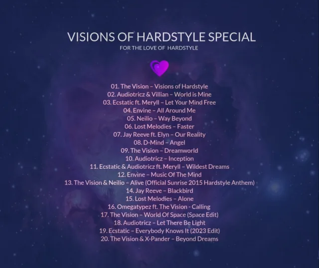 Artwork: Visions Of Hardstyle Special - For The Love Of Hardstyle