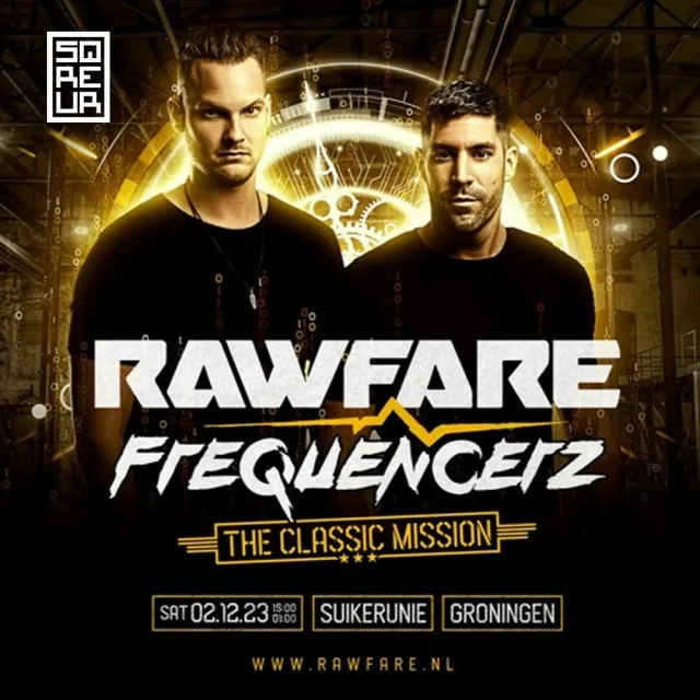 Artwork: SQREUR @ Rawfare vs Frequencerz - The Classic Mission Hypemix | RAW CLASSICS