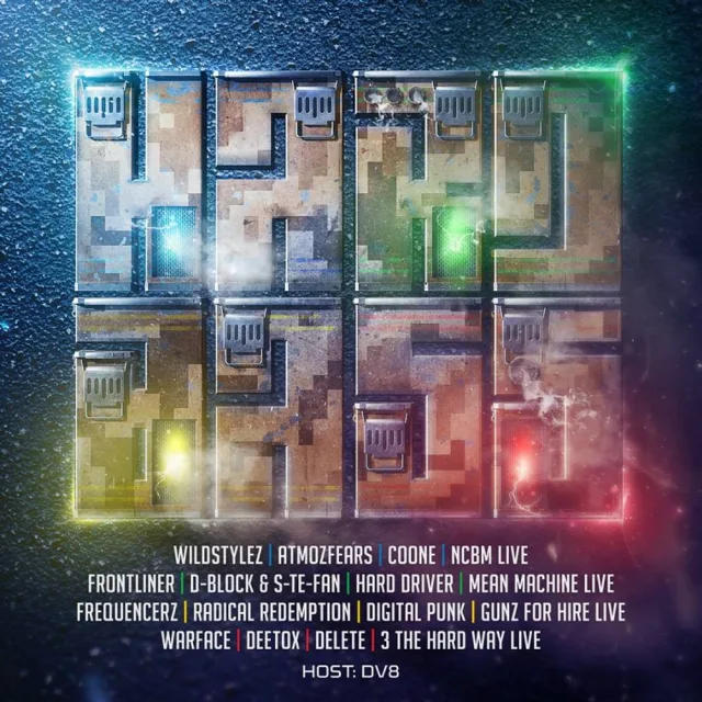 Artwork: D-Block & S-Te-Fan, Frontliner & Hard Driver @ Hard Bass 2016 Team Green
