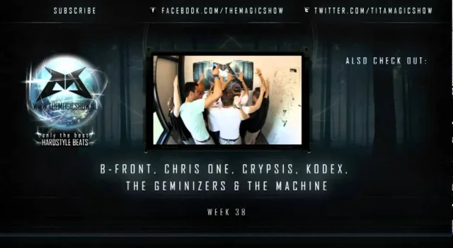 Artwork: B-Front, Crypsis, Chris One, The Machine Kodex & The Geminizers - The Magic Show Podcast #38