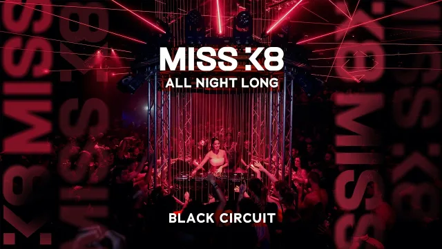 Artwork: Miss K8 @ All Night Long 'BLACK CIRCUIT'
