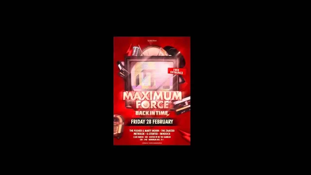 Artwork: The Znayzer @ Maximum Force 14 - Back In Time (Club Famous Ede)
