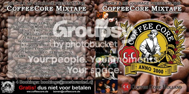 Artwork: Drokz & Mr. Courage - De CoffeeCore Mixtape