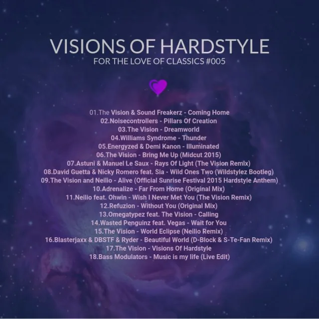 Artwork: The Vision - Visions Of Hardstyle
