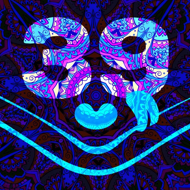 Artwork: Geck-o - Geck-o's psytrance special ~ The Funky Cat ~ February 2019 #39