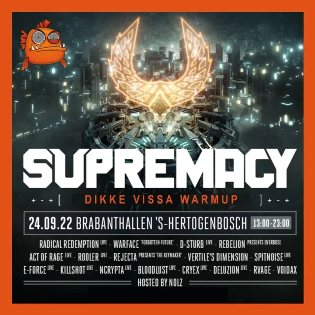 Artwork: Dikke Vissa - Supremacy Warmup 2022