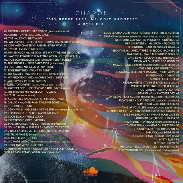 Artwork: CHARON - JAY REEVE pres. MELODIC MADNESS | A HYPE MIX