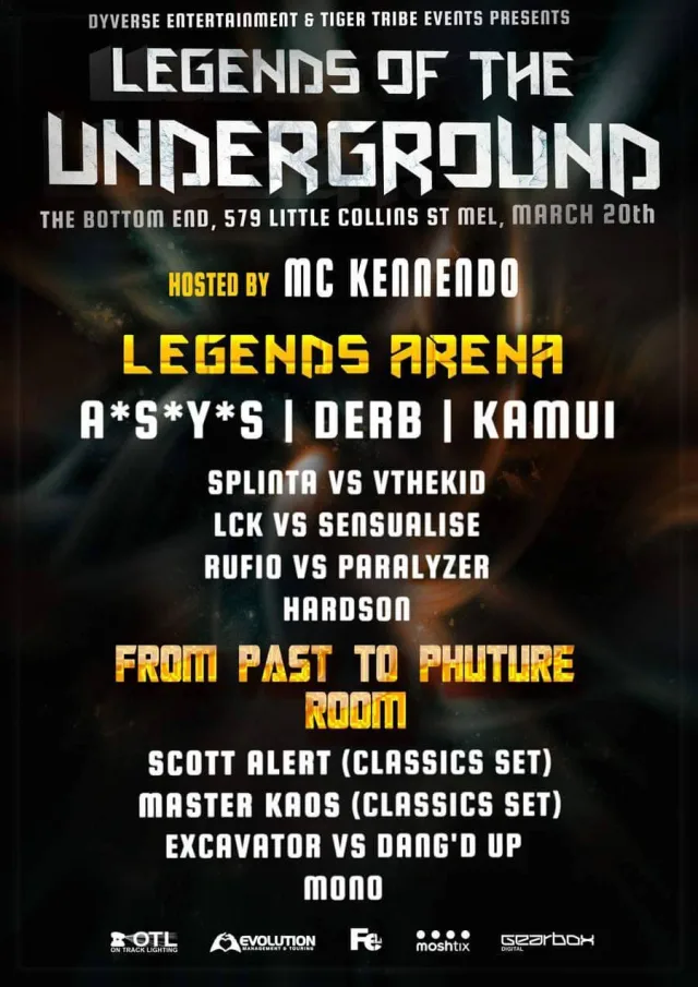 Artwork: Splinta vs VtheKid @ Legends Of The Underground
