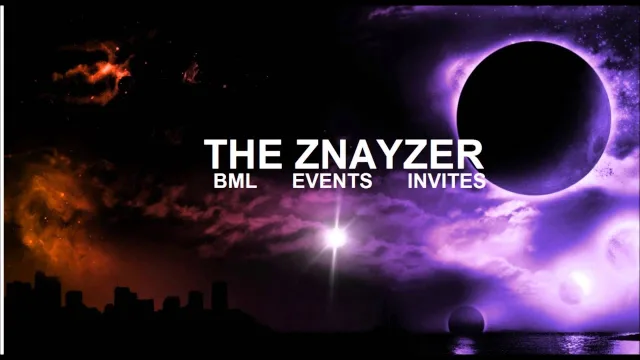 Artwork: The Znayzer @ BML Events Invites.