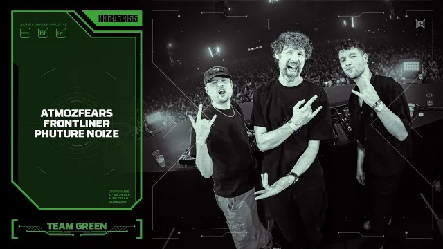 Artwork: Atmozfears, Frontliner & Phuture Noize @ Hard Bass 2026 (Team Green)