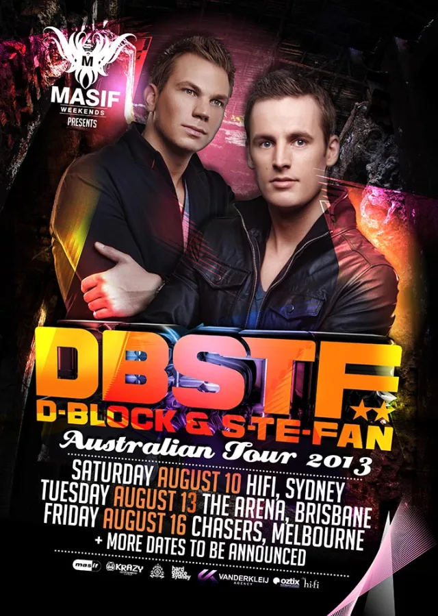 Artwork: D-Block & S-te-Fan - Australian Tour 2013 Warm Up Mix
