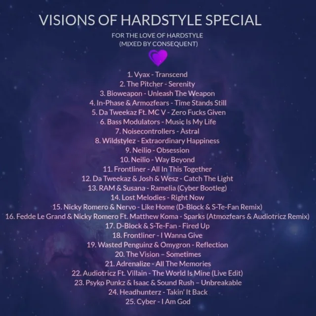 Artwork: CONSEQUENT GUESTMIX - The Vision - Visions of Hardstyle Special