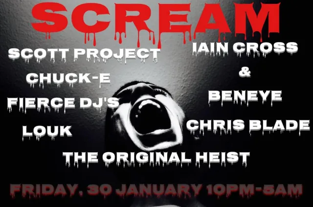 Artwork: Louk @ Extreme Revolution Presents Scream (Newton Abbot) - 30 - 01 - 2015