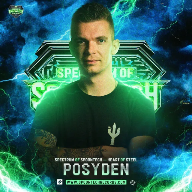 Artwork: Posyden - Spectrum of Spoontech: Heart of Steel Warm-Up Mix