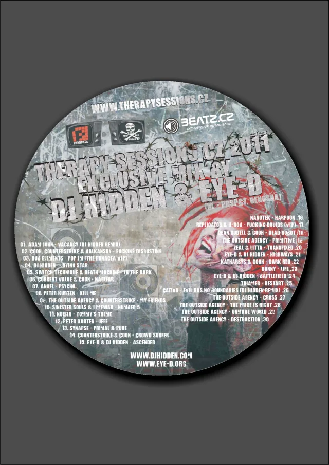 Artwork: DJ Hidden & Eye-D - Therapy Sessions CZ 2011 Exclusive Mix