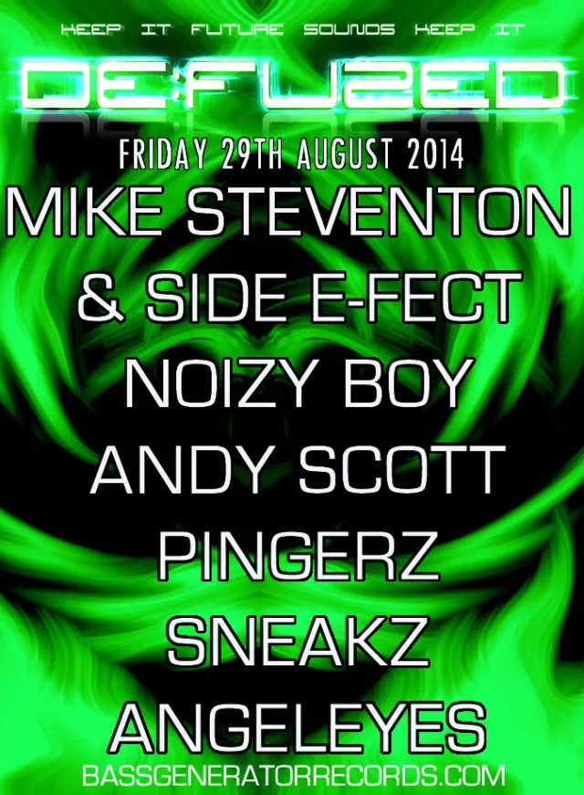 Artwork: De:Fuzed Radio 29/8/14; Mike Steventon & Side E-Fect