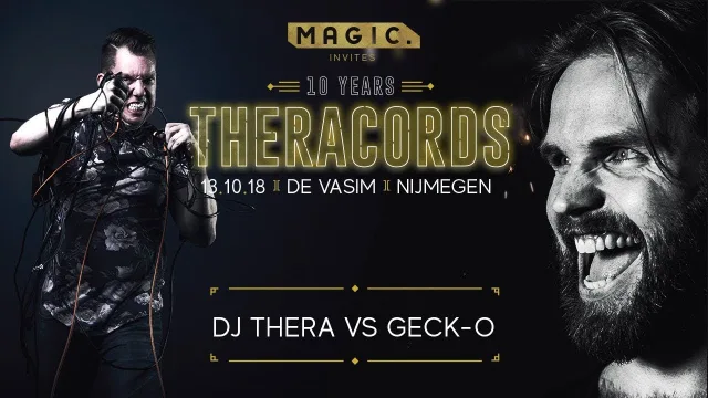 Artwork: 10 Years THERACORDS - Dj Thera vs Geck-o - warm-up for Magic Invites