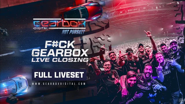 Artwork: F#CK GEARBOX @ Gearbox - Hot Pursuit 2024, Breepark