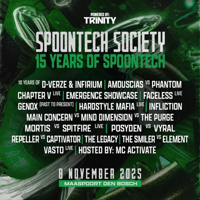 Artwork: Earshot - Spoontech Society x Trinity presents 15 years of Spoontech Hype Mix