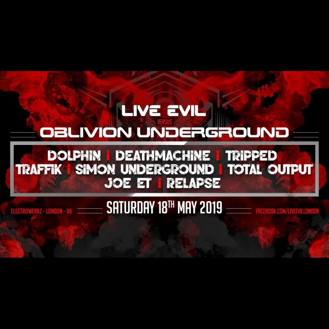 Artwork: Tripped @ Live Evil Vs Oblivion Underground
