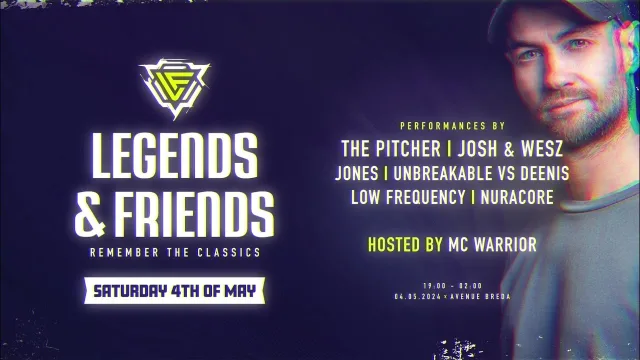 Artwork: Legends & Friends 2024 - Deenis vs. Unbreakable Warmup Mix