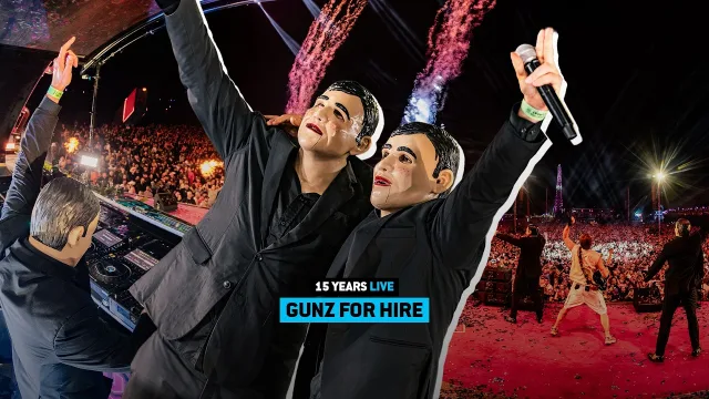 Artwork: Gunz For Hire - 15 Years Live @ Decibel Outdoor 2026 - Natures Rhythm