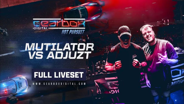 Artwork: Mutilator vs Adjuzt @ Gearbox - Hot Pursuit 2024, Breepark