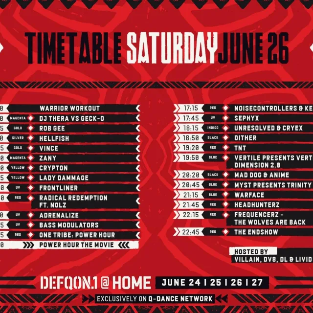 Artwork: MYST @ BLUE STAGE DEFQON.1 AT HOME