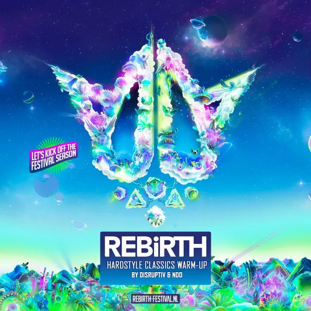 Artwork: Disruptiv & NDO - REBiRTH Festival 2024 - Hardstyle Classics Warm-Up