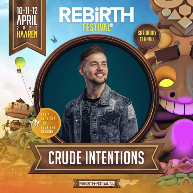 Artwork: Crude Intentions @ Rebirth 2020 Livestream