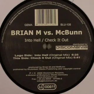 Cover: Brian M vs. McBunn - Into Hell / Check It Out