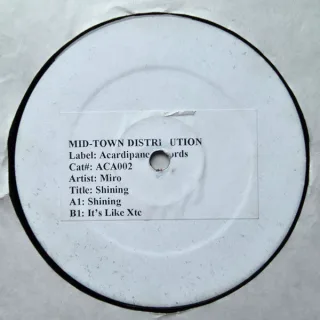 Cover: Miro - Shining / It's Like XTC