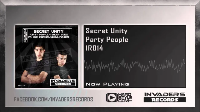 Cover: Secret Unity - Party People/Tender Voice/Neural Parasite[Invaders Records]