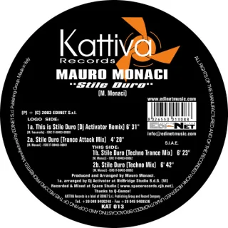 Cover: Mauro Monaci - Stile Duro