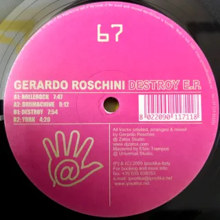 Cover: Gerardo Roschini - Destroy E.P.